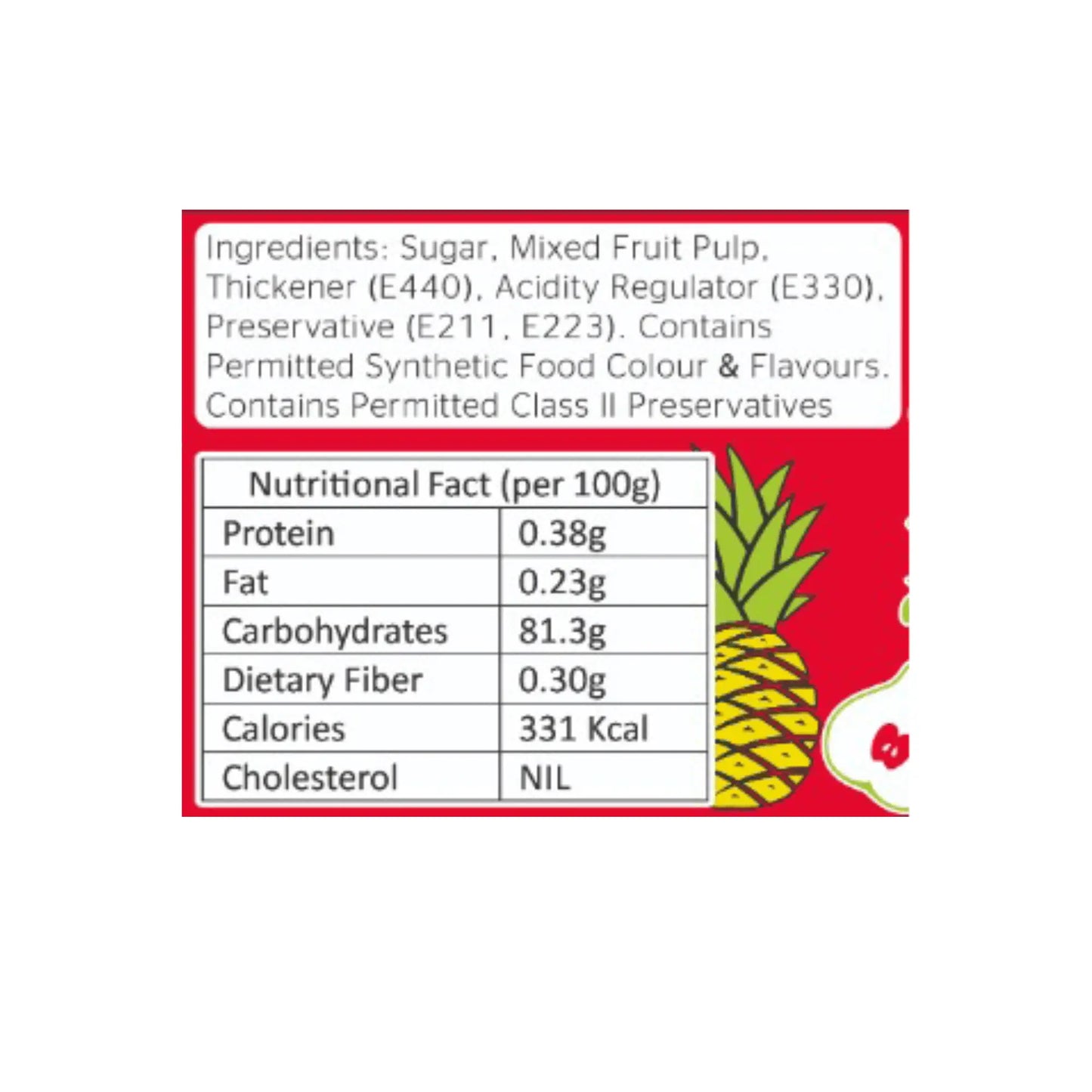 Mixed Fruit Jam 100g My Store