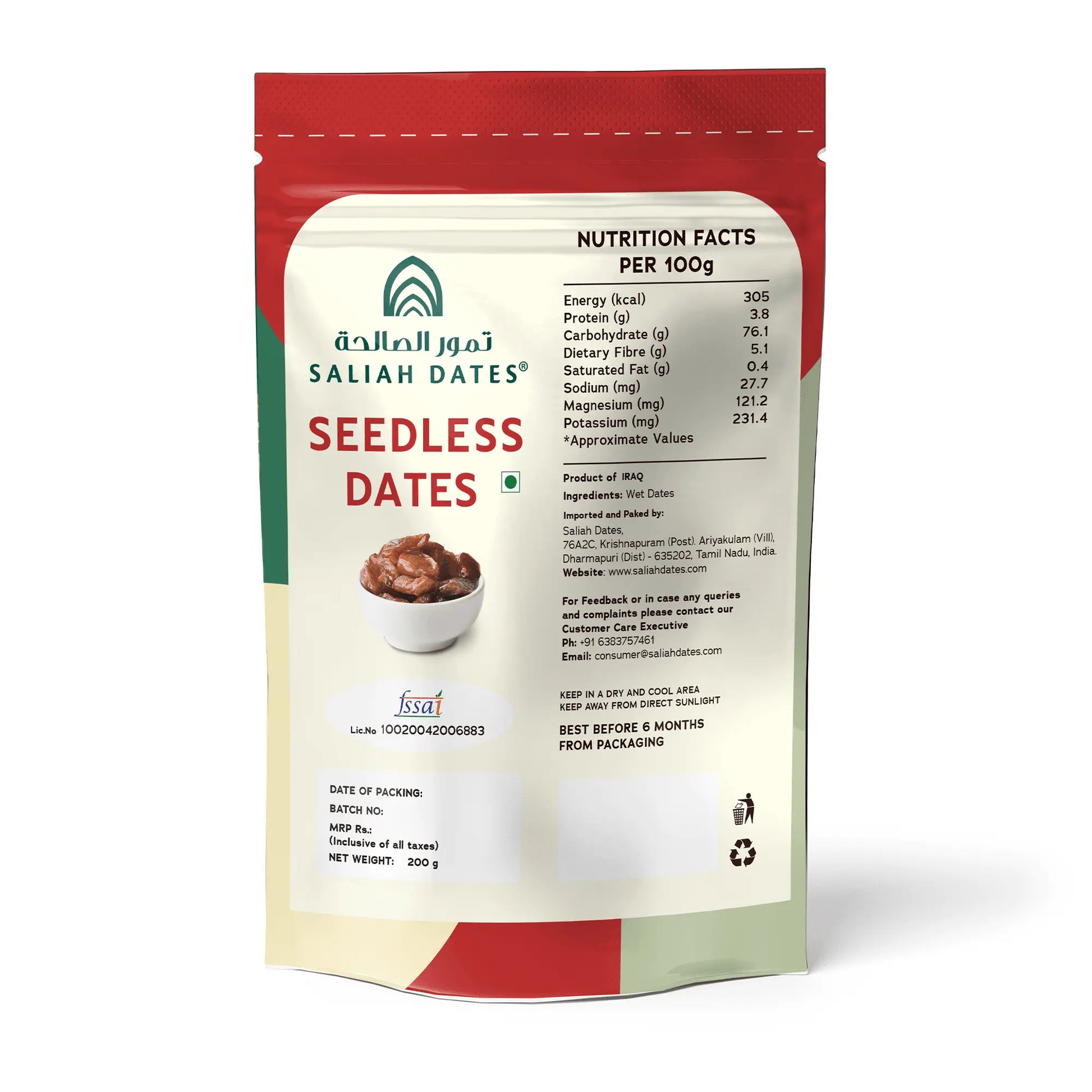 Seedless Dates Refill Pack My Store